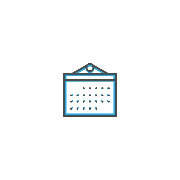 Kalender ikon design. Väsentliga ikonen vektorillustration — Stock vektor