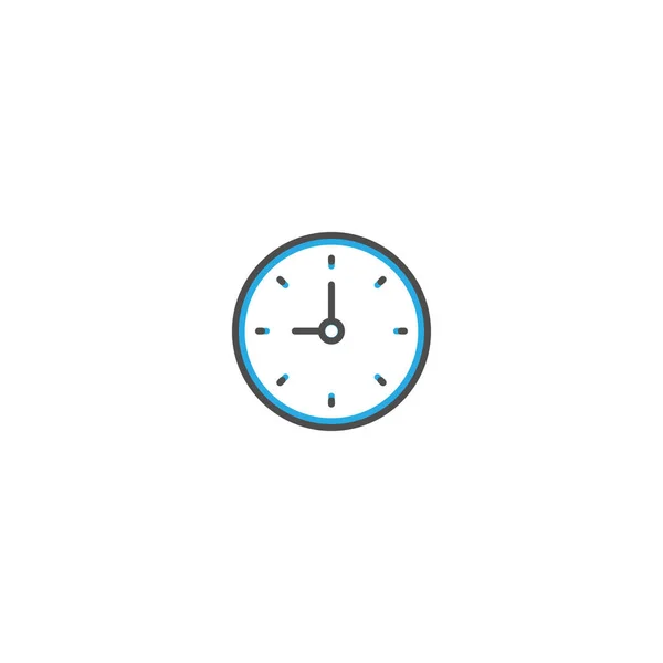 Design de ícone de relógio. Ilustração essencial do vetor ícone — Vetor de Stock