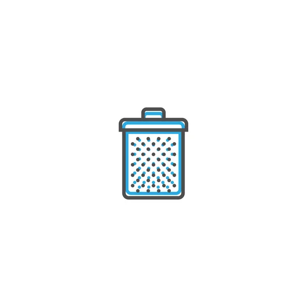 Gerbage Icon Design. wesentliche Icon-Vektor-Illustration — Stockvektor