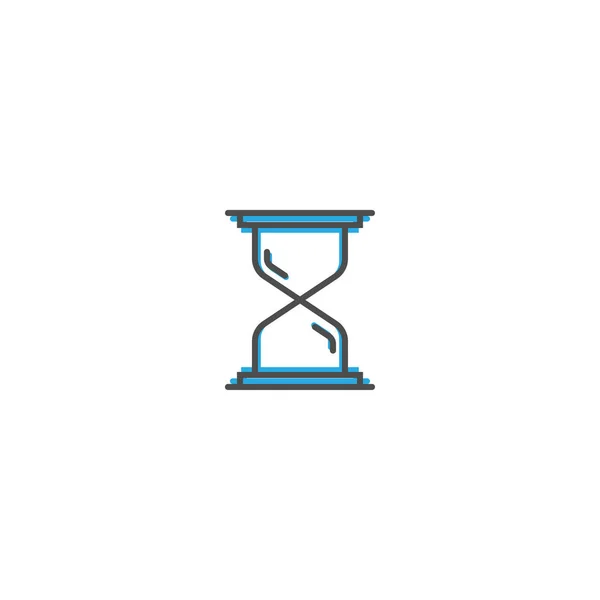 Diseño de icono de reloj de arena. Icono esencial vector ilustración — Archivo Imágenes Vectoriales