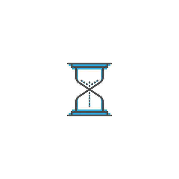 Diseño de icono de reloj de arena. Icono esencial vector ilustración — Vector de stock