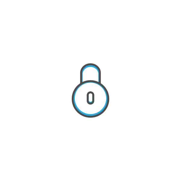 Design de ícone bloqueado. Ilustração essencial do vetor ícone — Vetor de Stock