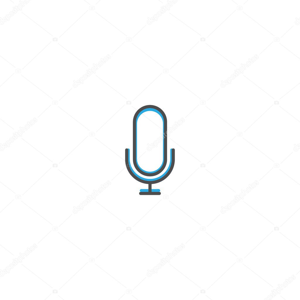 Microphone icon design. Essential icon vector illustration