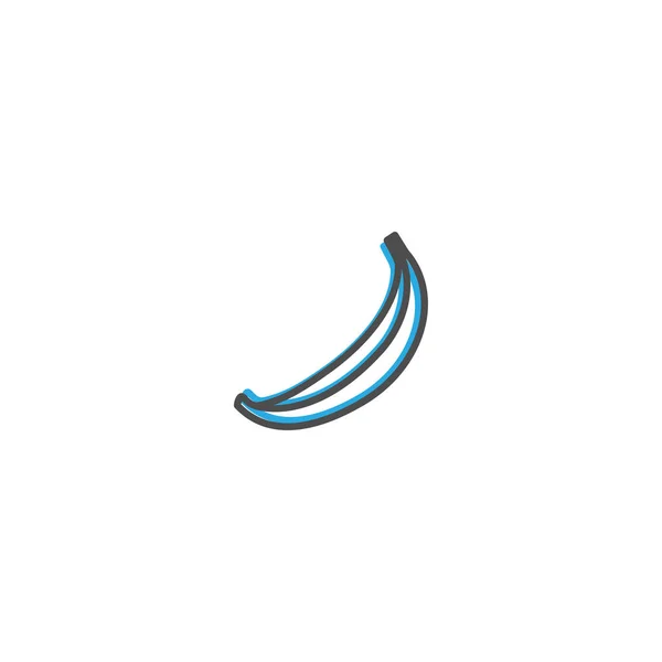 Bananensymbole. Gastronomie Icon Vektor Illustration — Stockvektor