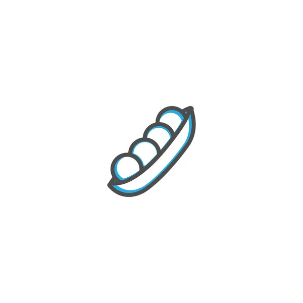 Diseño de icono de frijoles. Icono de la gastronomía vector ilustración — Vector de stock