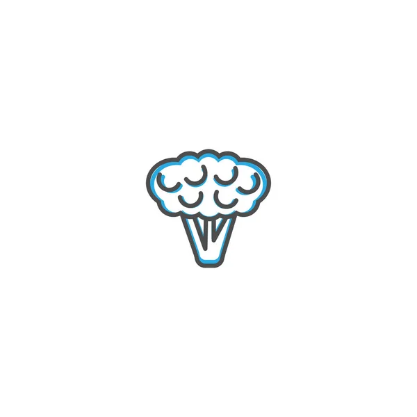 Conception icône chou-fleur. Illustration vectorielle icône de la gastronomie — Image vectorielle