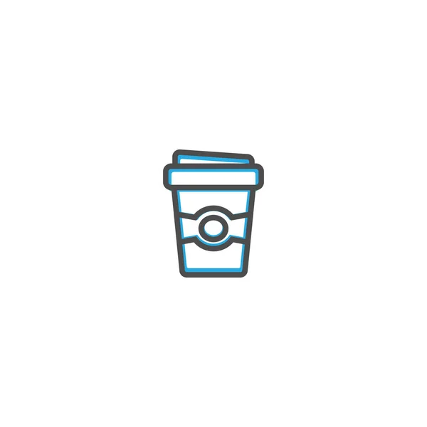 Kaffee-Ikone Design. Gastronomie Icon Vektor Illustration — Stockvektor