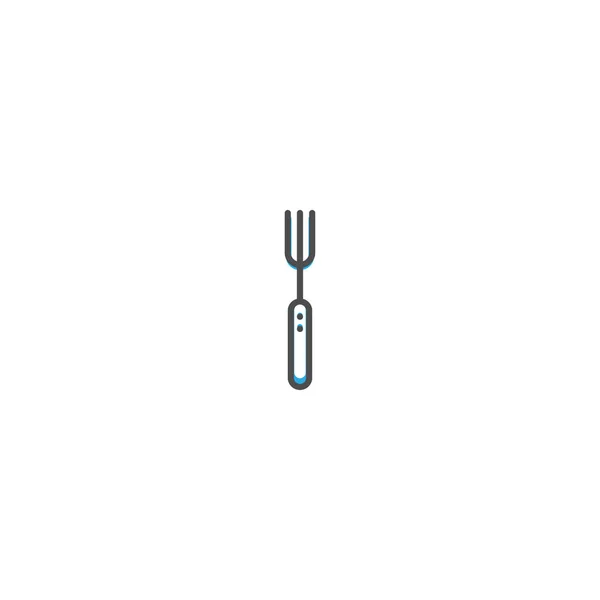Gabelsymboldesign. Gastronomie Icon Vektor Illustration — Stockvektor