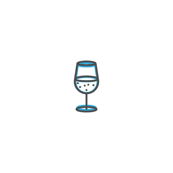 Design de ícone de vidro. Ilustração do vetor ícone da gastronomia —  Vetores de Stock