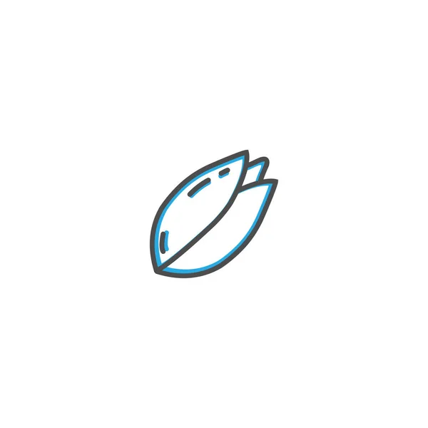Design d'icône de pistache. Illustration vectorielle icône de la gastronomie — Image vectorielle