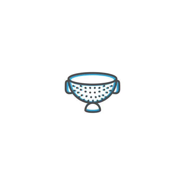 Strainer icon design. Gastronomy icon vector illustration — Stock Vector