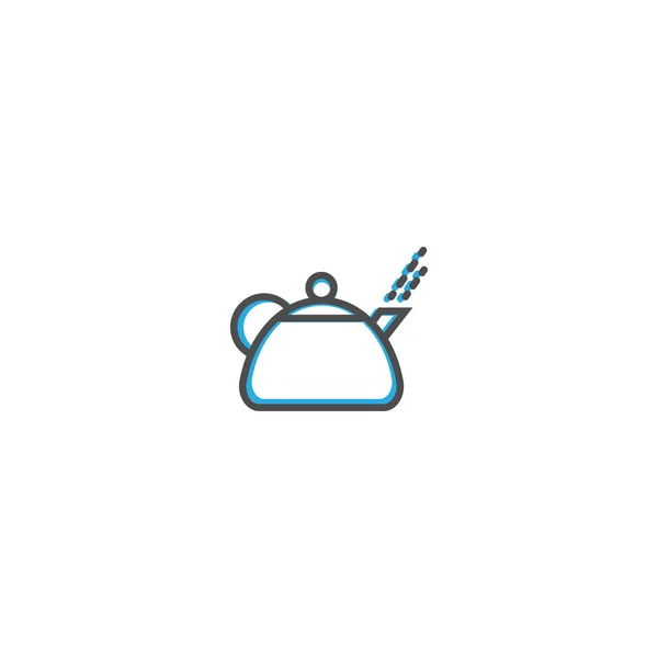 Projeto de ícone bule. Ilustração do vetor ícone da gastronomia — Vetor de Stock