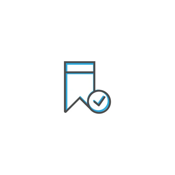Diseño de icono de marcador. Icono de interacción línea vector ilustración — Vector de stock