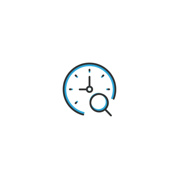 การออกแบบไอคอนนาฬิกาหยุด รูปภาพเวกเตอร์บรรทัดของไอคอนปฏิสัมพันธ์ — ภาพเวกเตอร์สต็อก
