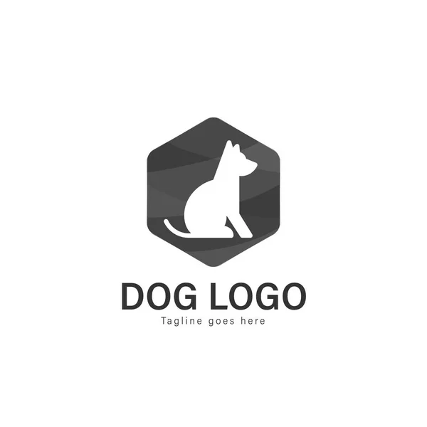 Diseño del vector del logotipo del perro. plantilla de logotipo perro moderno aislado sobre fondo blanco — Archivo Imágenes Vectoriales