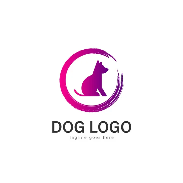 Diseño del vector del logotipo del perro. plantilla de logotipo perro moderno aislado sobre fondo blanco — Archivo Imágenes Vectoriales