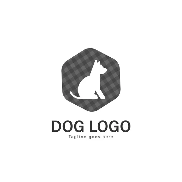 Diseño del vector del logotipo del perro. plantilla de logotipo perro moderno aislado sobre fondo blanco — Archivo Imágenes Vectoriales