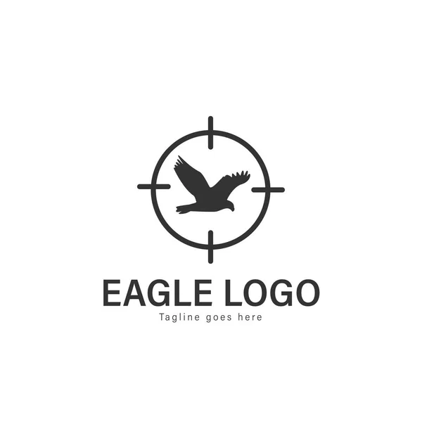 イーグルのロゴ ベクター デザイン。白い背景に分離されたモダンなイーグルのロゴのテンプレート — ストックベクタ