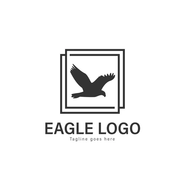 Projeto do vetor do logotipo da águia. modelo de logotipo de águia moderna isolado no fundo branco — Vetor de Stock