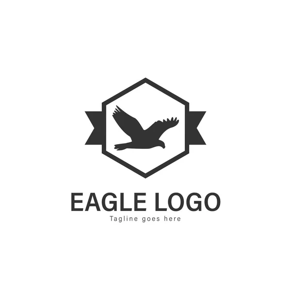 Eagle logo vector design. modern eagle logo template isolated on white background — Stock Vector