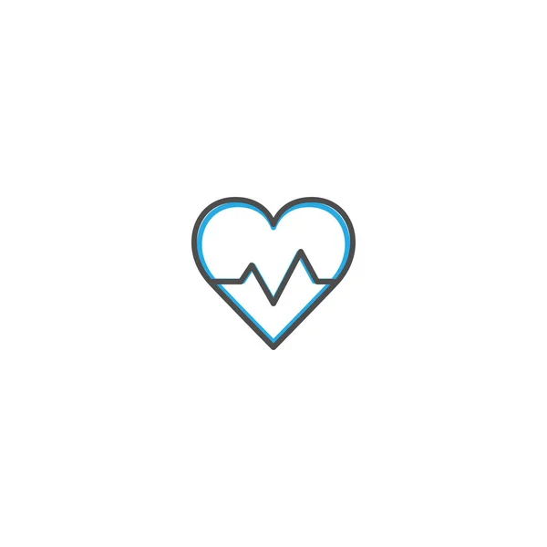 Cardiograma Icon Design. Estilo de vida ícone vetor ilustração — Vetor de Stock