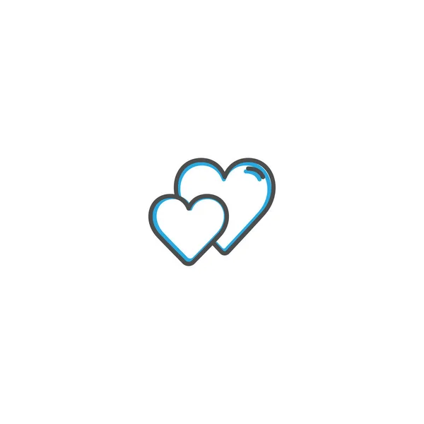 Heart Icon Design. Illustration vectorielle icône de style de vie — Image vectorielle