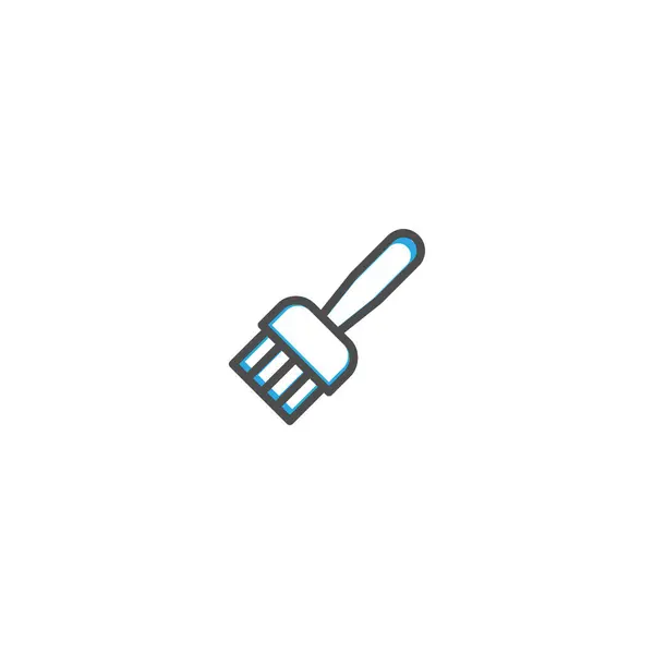 Pinsel-Icon-Design. Schreibwaren-Ikone Vektor-Design — Stockvektor