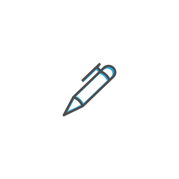 Kalem simgesi tasarım. Kırtasiye simge vektör tasarımı — Stok Vektör