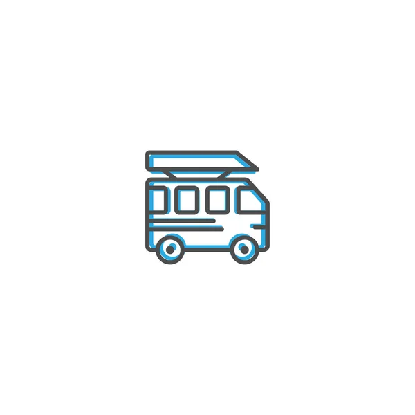 Diseño de icono de autobús. Icono de transporte vector de diseño — Vector de stock