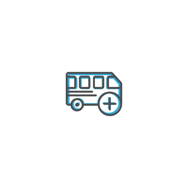 Diseño de icono de autobús. Icono de transporte vector de diseño — Archivo Imágenes Vectoriales