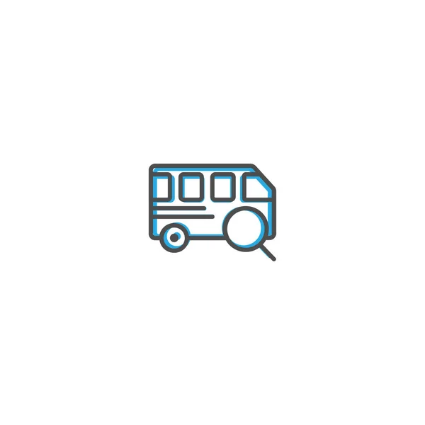 Diseño de icono de autobús. Icono de transporte vector de diseño — Vector de stock