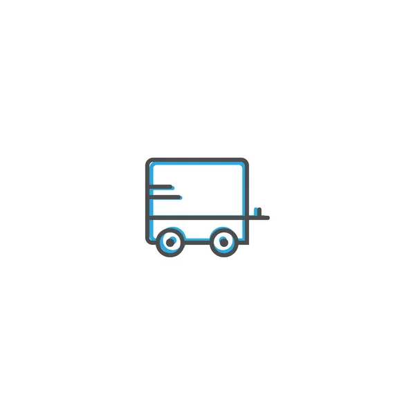 Husvagn ikon design. Transport ikon vektor design — Stock vektor