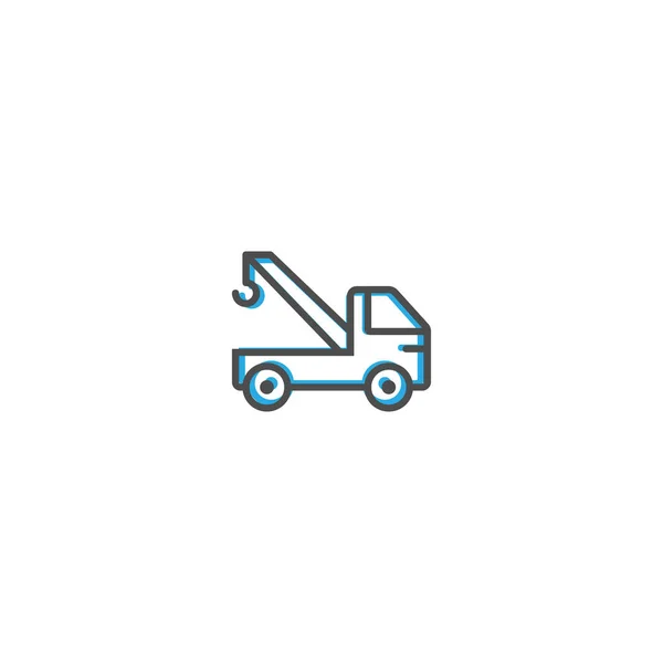 Kraan pictogram ontwerp. Vervoer pictogram vector design — Stockvector