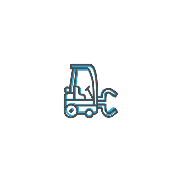 Forklift icon design. Transportation icon vector design — Stock Vector