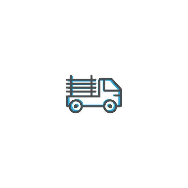 Design de ícone de caminhão de coleta. Design de vetor ícone de transporte — Vetor de Stock
