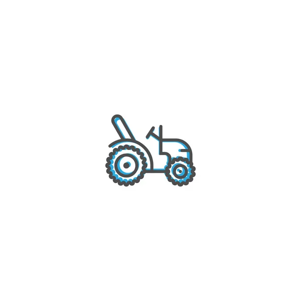 Desenho de ícone de trator. Design de vetor ícone de transporte —  Vetores de Stock