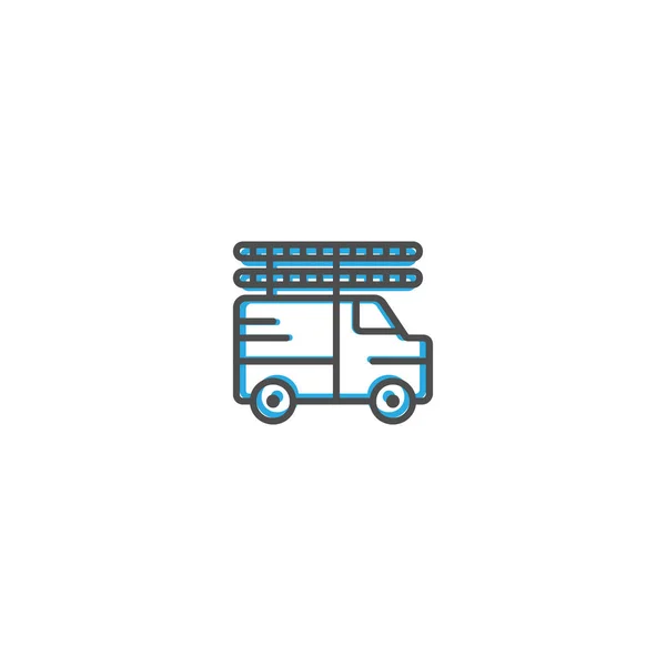 Truck icon design. Transportation icon vector design — Stock Vector