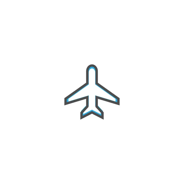 Conception icône de l'avion. Conception vectorielle icône de transport — Image vectorielle