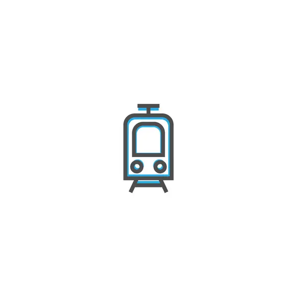 Diseño del icono del tren. Icono de transporte vector de diseño — Archivo Imágenes Vectoriales