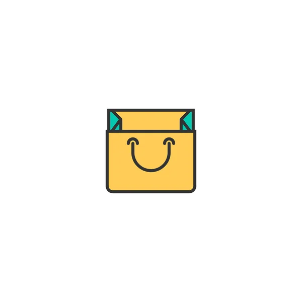 Bag icon line design. Business icon vector design — Stock Vector