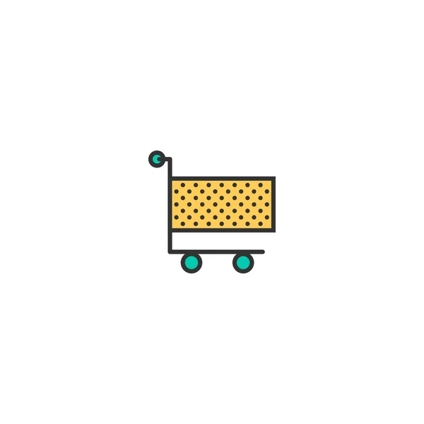Cart icon line design. Business icon vector design — Stock Vector