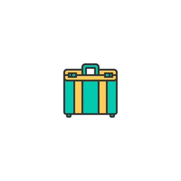 Projekt linii ikona walizki. Biznes ikona projekt wektor — Wektor stockowy