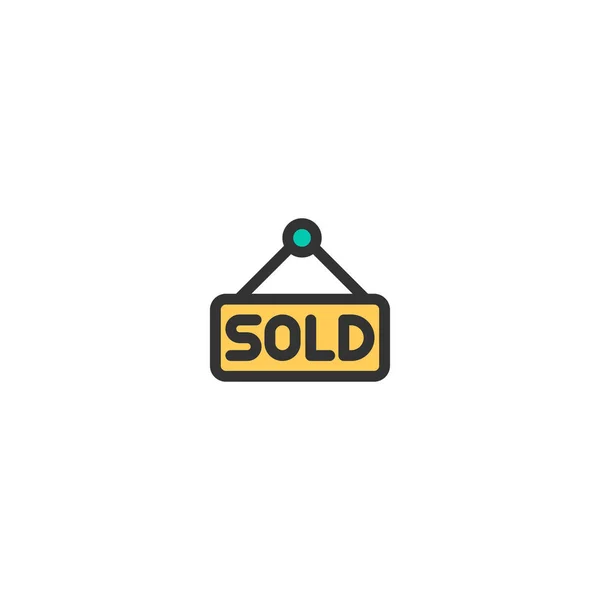 Vendido ícone design. e-commerce ícone vetor design —  Vetores de Stock