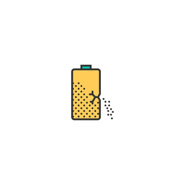 Batterij pictogram ontwerp. Essentiële pictogram vector design — Stockvector