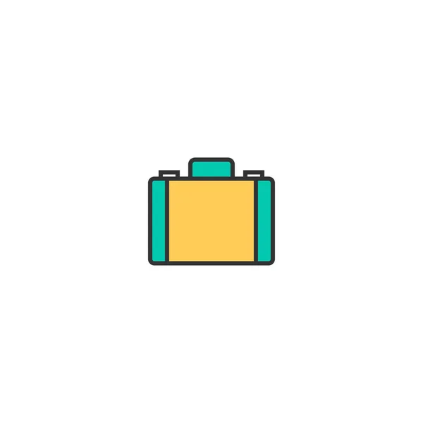 Diseño del icono del maletín. Icono esencial diseño de vectores — Archivo Imágenes Vectoriales
