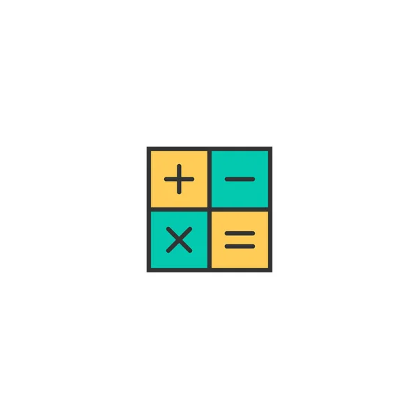 Diseño del icono de la calculadora. Icono esencial diseño de vectores — Vector de stock