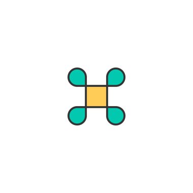 Komut simgesi tasarım. Temel simge vektör tasarımı