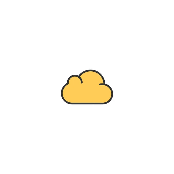 Cloud-Icon-Design. Wesentliches Icon-Vektor-Design — Stockvektor