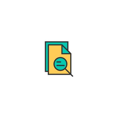 Dosya simgesi tasarım. Temel simge vektör tasarımı