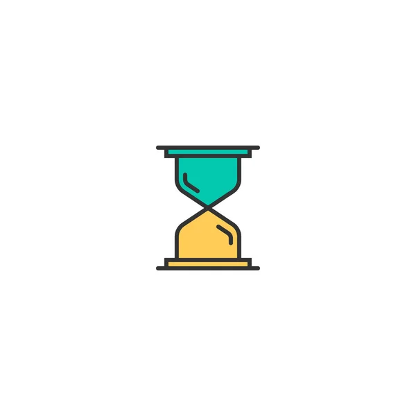 Diseño de icono de reloj de arena. Icono esencial diseño de vectores — Vector de stock